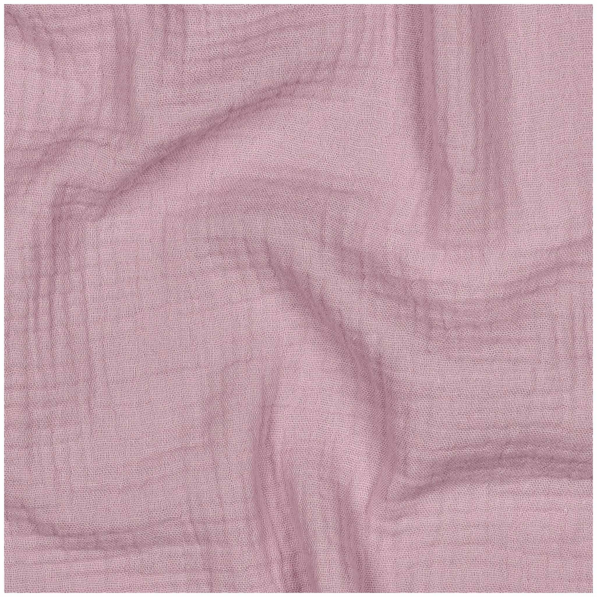 maDDma Stoff Musselin Bio Organic ab 1m Baumwollstoff Double Gauze Mulltuch, rosenquarz
