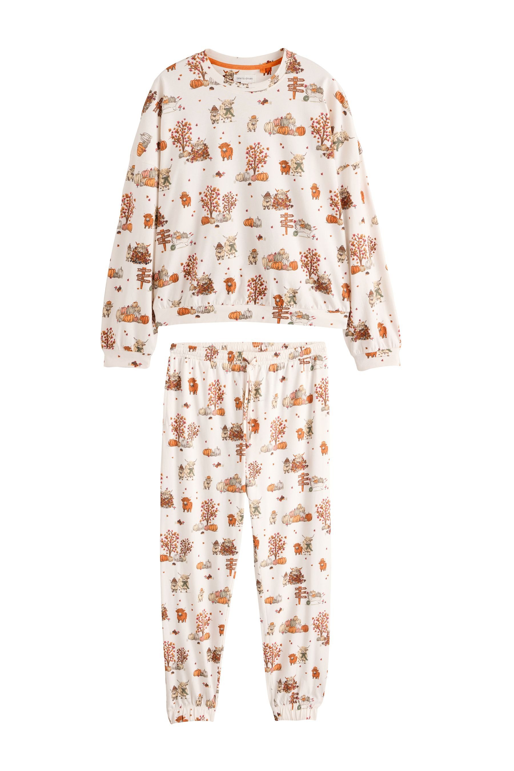 Next Pyjama Langärmeliger Pyjama aus Baumwolle (2 tlg)
