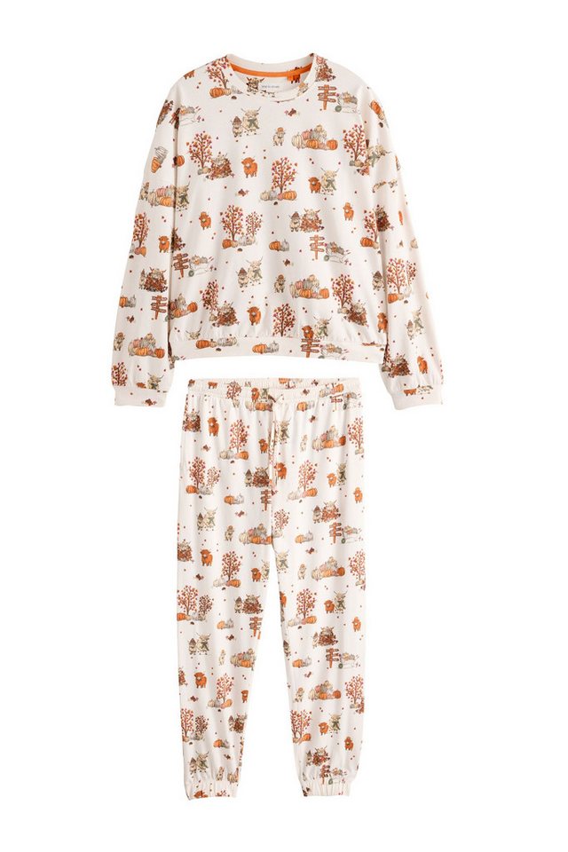 Next Pyjama Langärmeliger Pyjama aus Baumwolle (2 tlg)