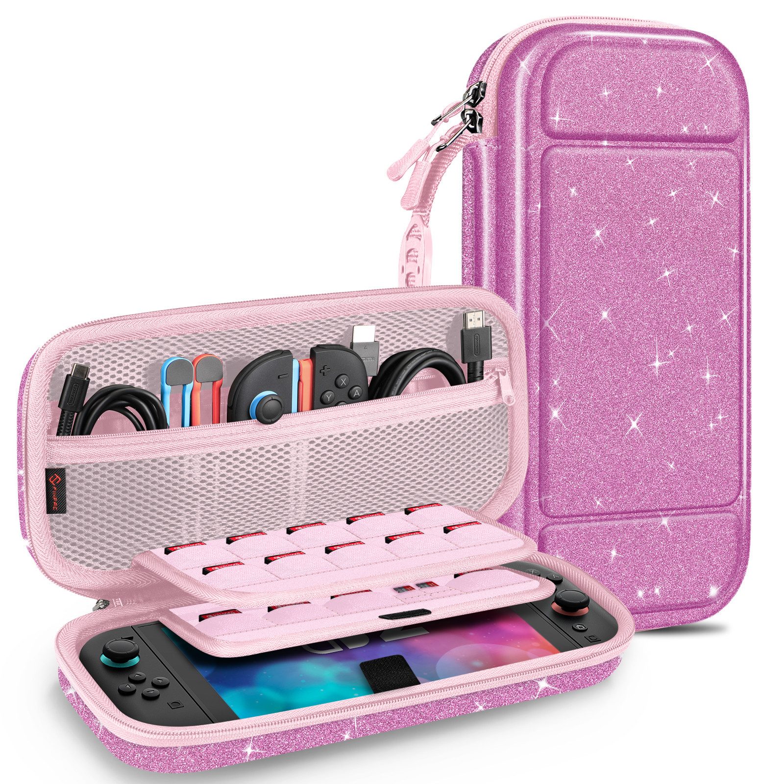 Fintie Nintendo-Schutzhülle Tasche für Nintendo Switch 2(2025 Modell) - Tragetasche, mit 20 Spielkartenhaltern und Haltegurt für Switch Konsole und Zubehör