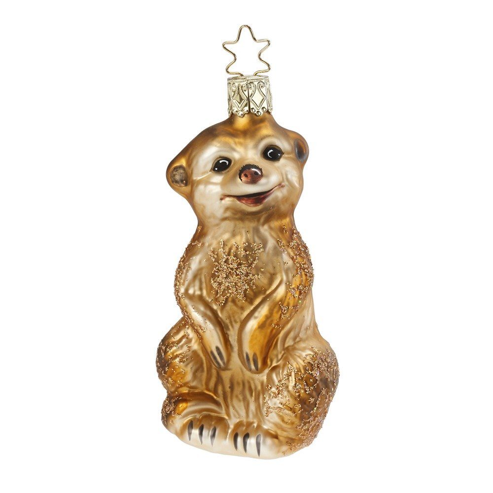 INGE-GLAS® Christbaumschmuck Erdmännchen 10 cm (1-tlg)