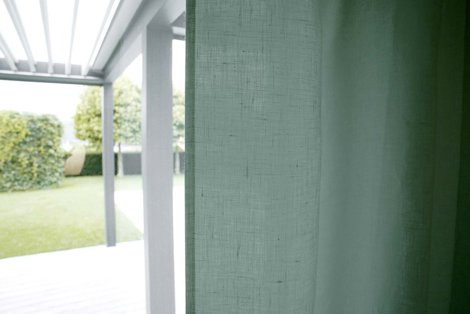 beties Gardine Leinen (1 St), verdeckte Schlaufen, halbtransparent, Leinen, mit verdeckten Schlaufen und Tunneldurchzug