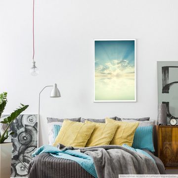 Sinus Art Poster 90x60cm Poster Sonniger Wolkenhimmel