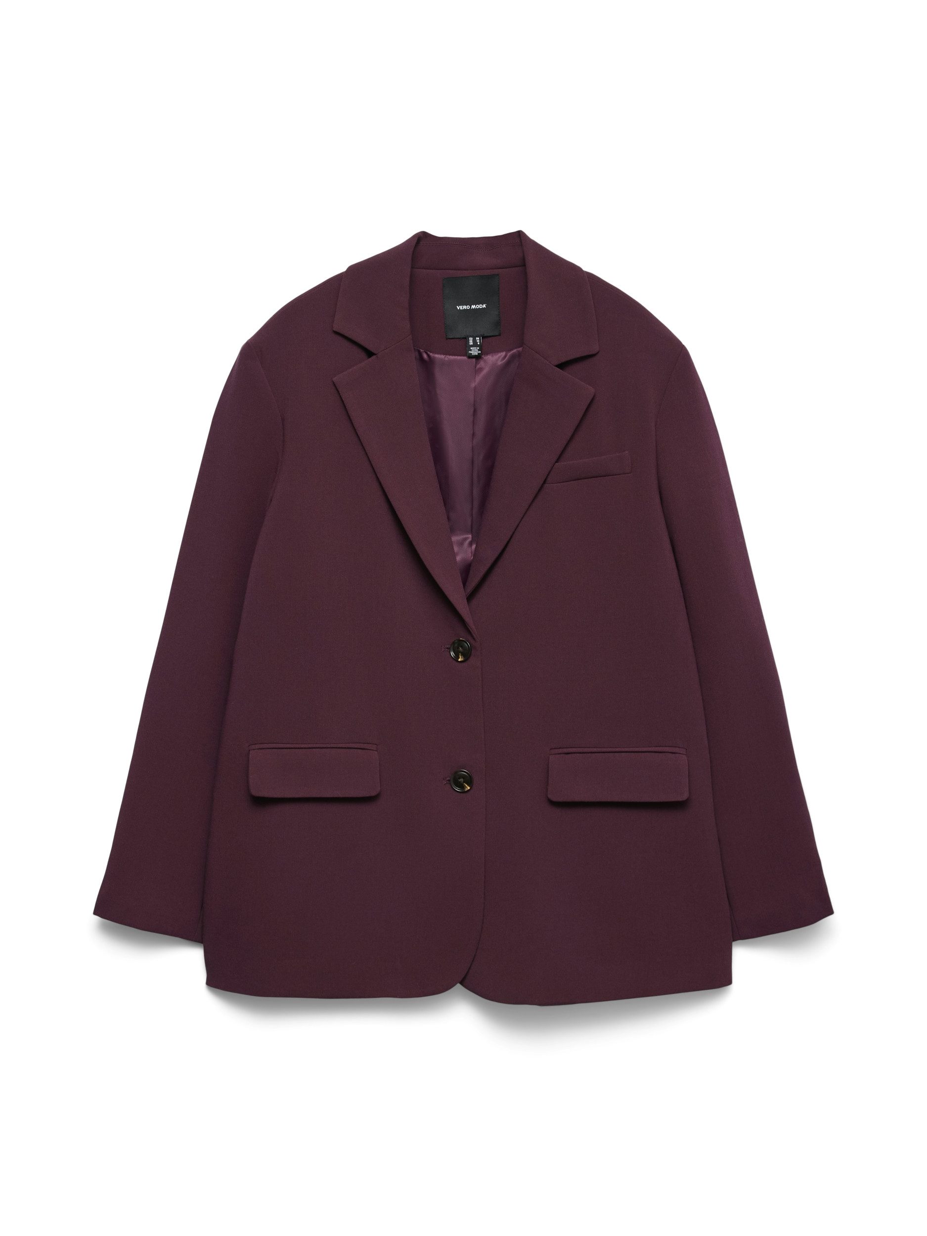Vero Moda Blusenblazer VMMICHELL LS OVERSIZED BLAZER Winetasting