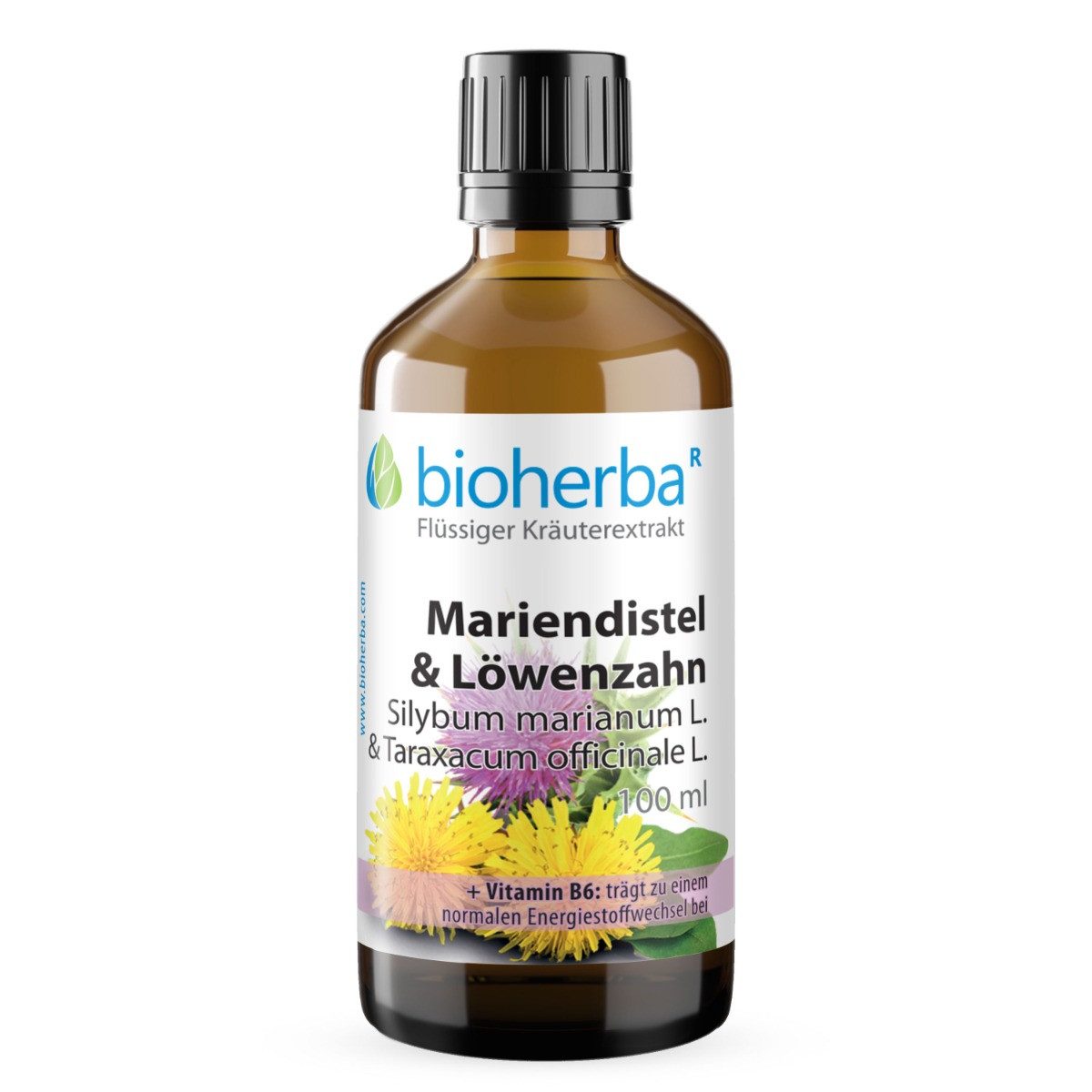 BIOHERBA R Bioherba Mariendistel & Löwenzahn Tropfen Tinktur 100 ml Glasflasche, 1 er