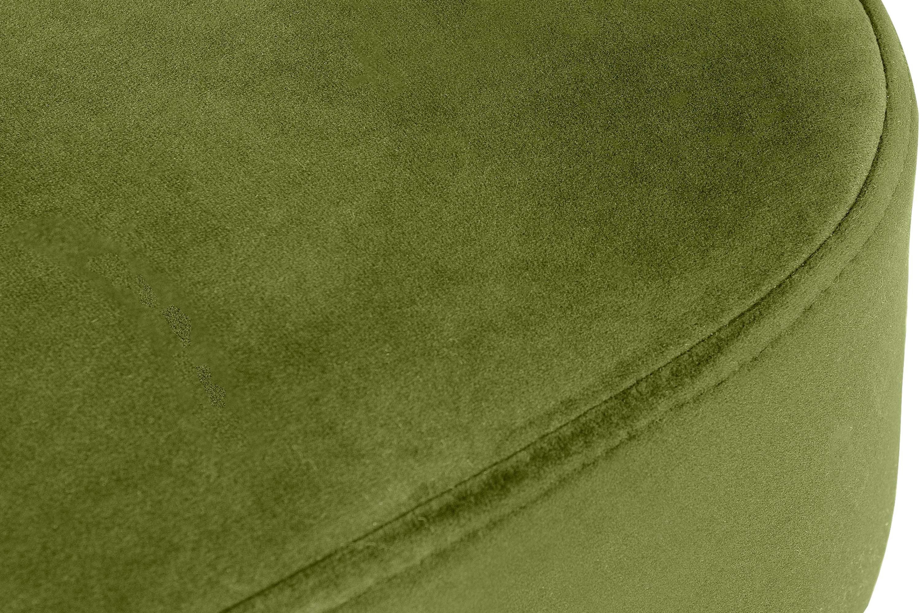 olivgrün olivgrün/Eiche | DUCO Cocktailsessel hohen auf aus Konsimo Rückenlehne, Eiche Ziernaht Buchenholz an Sessel Beinen gebeizter der (1-St),