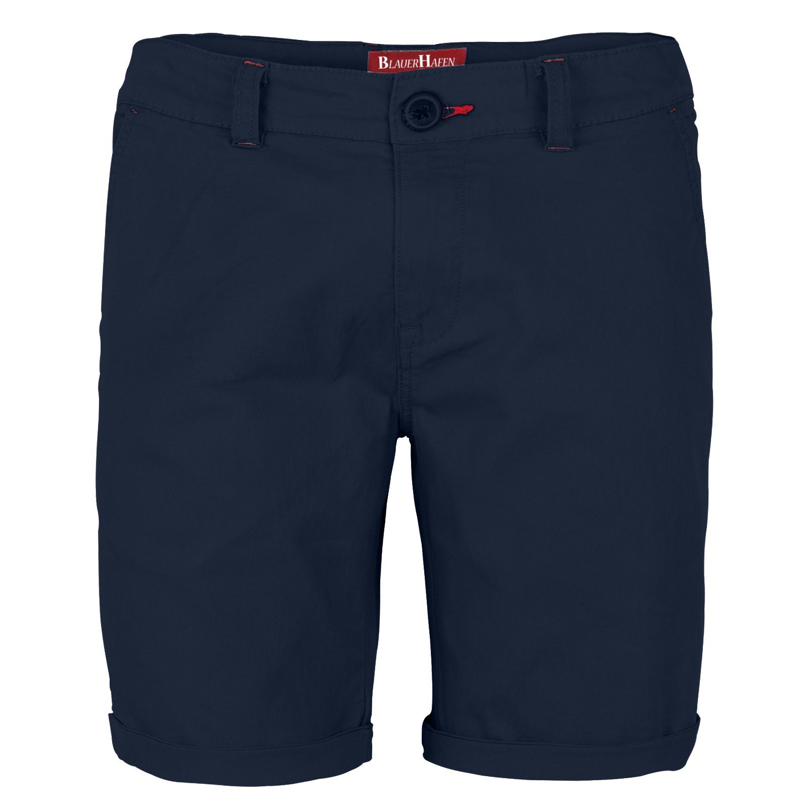 BlauerHafen Chinoshorts Herren Stretch Chino Shorts Slim Fit Bermuda Hose Strecken-Baumwolle