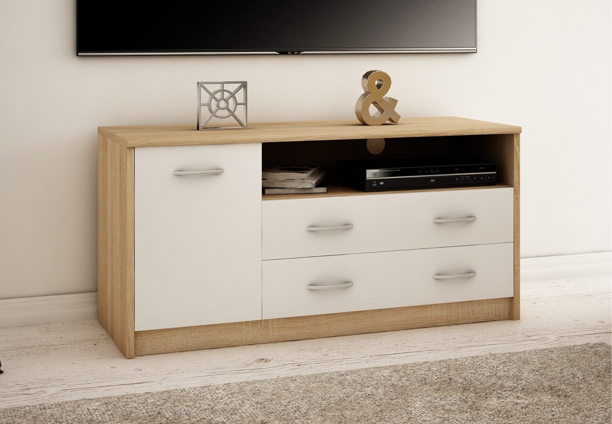 Home Collective TV-Schrank 110cm breit Lowboard günstig online kaufen