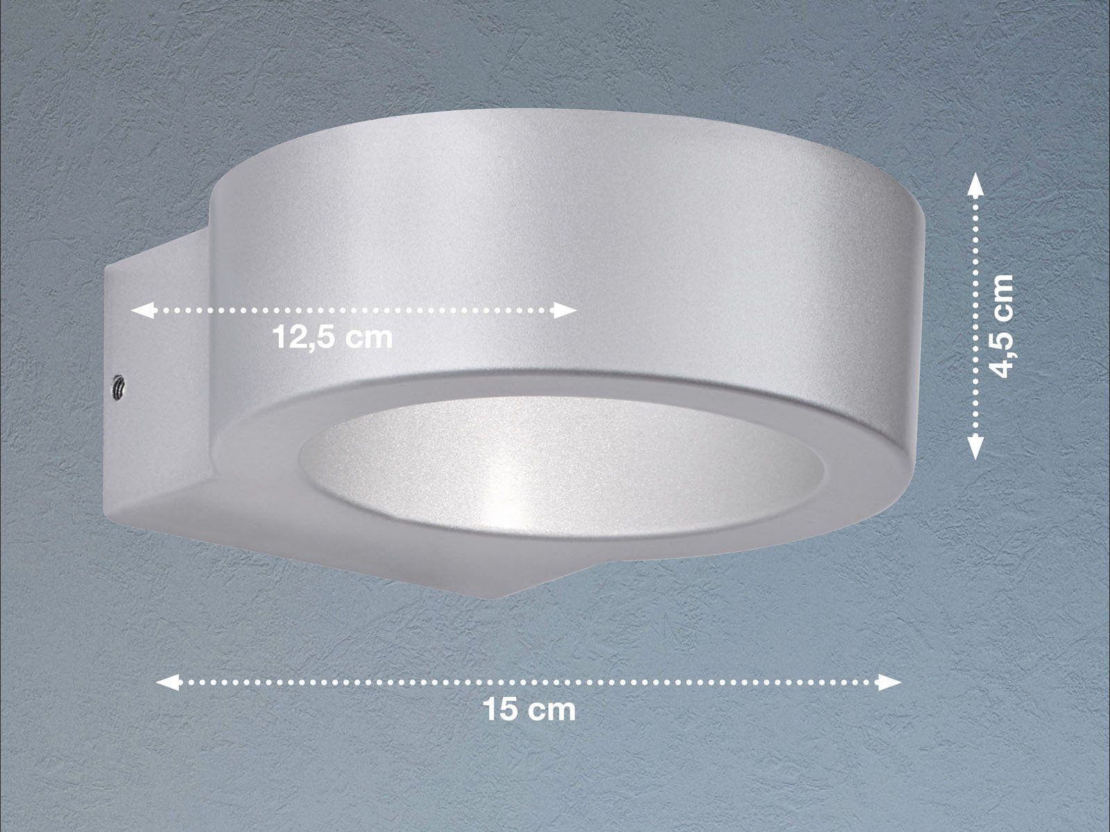 FISCHER & HONSEL LED IP für Außen-Wandleuchte, 54, fest Haustür Warmweiß, Beleuchtung Hauswand LED integriert, Fassaden-Lampen & 2er SET Außenlicht