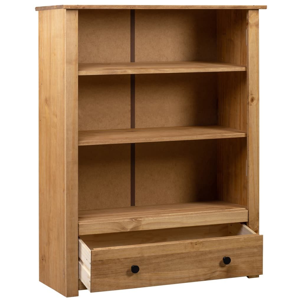 vidaXL Bücherregal Bücherregal 80 x 35 x 110 cm Massivholz Panama-Kiefer, 1-tlg.