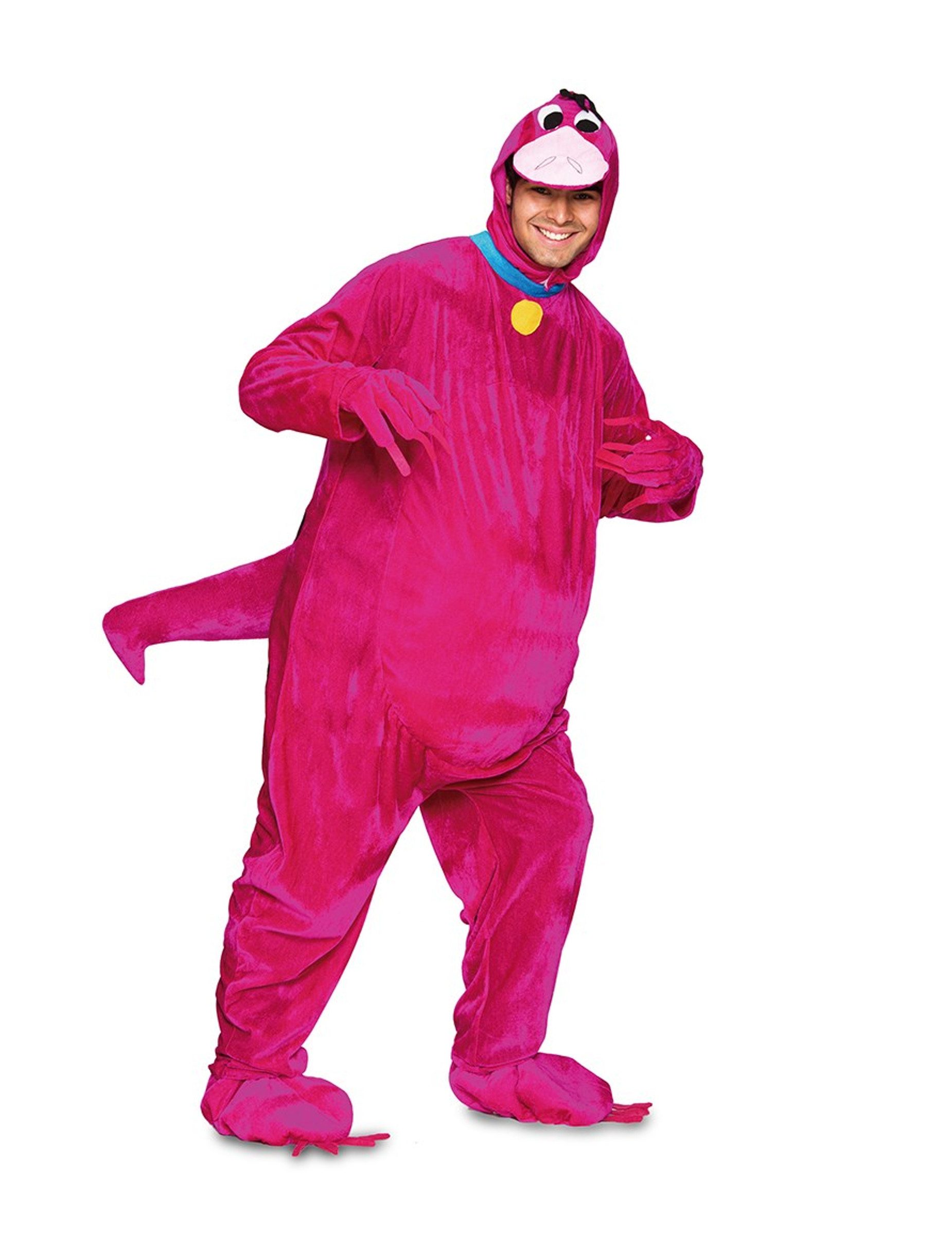 Kostüm Dinosaurier-Kostüm für Erwachsene Faschingskostüm pink