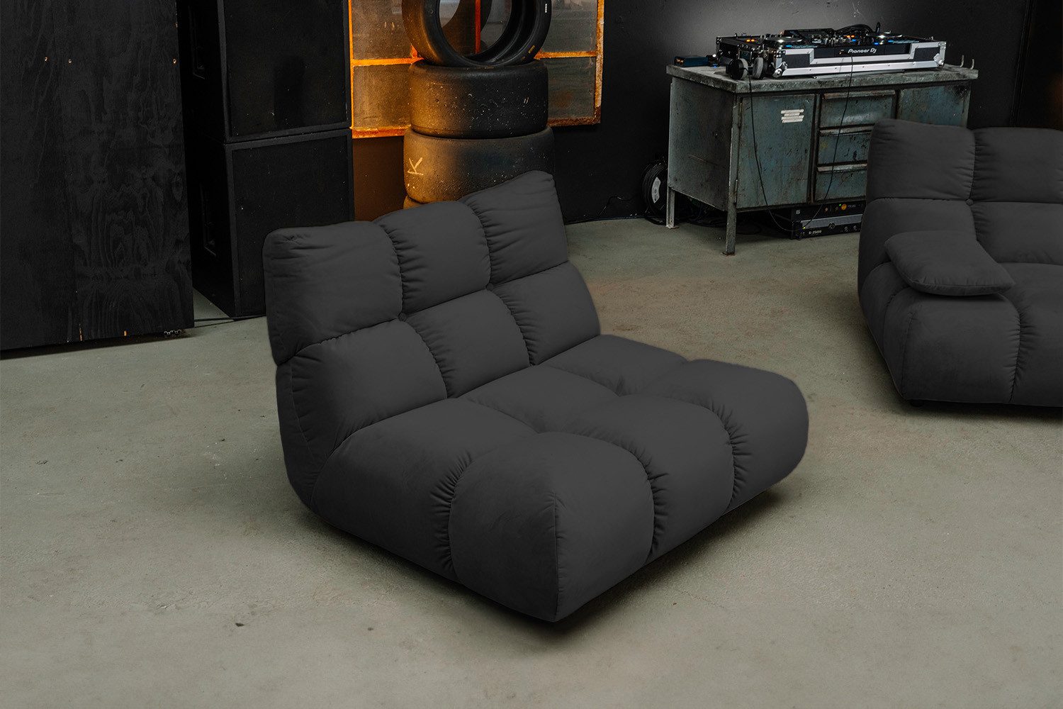 KAWOLA Drehsessel VIVIEN Velvet - Bequem & Modern – XXL Sessel Samt, Eleganter Funktionssessel, Drehbare Entspannung, Komfort, Wohnzimmer