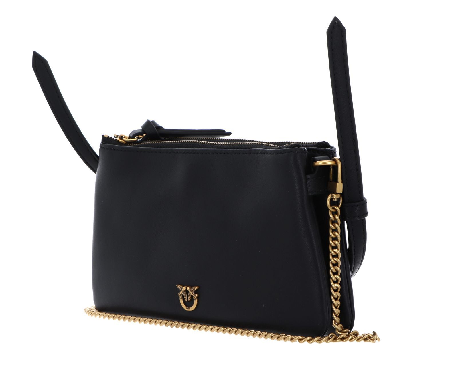 PINKO Umhängetasche Double Mini Vitello Morbido