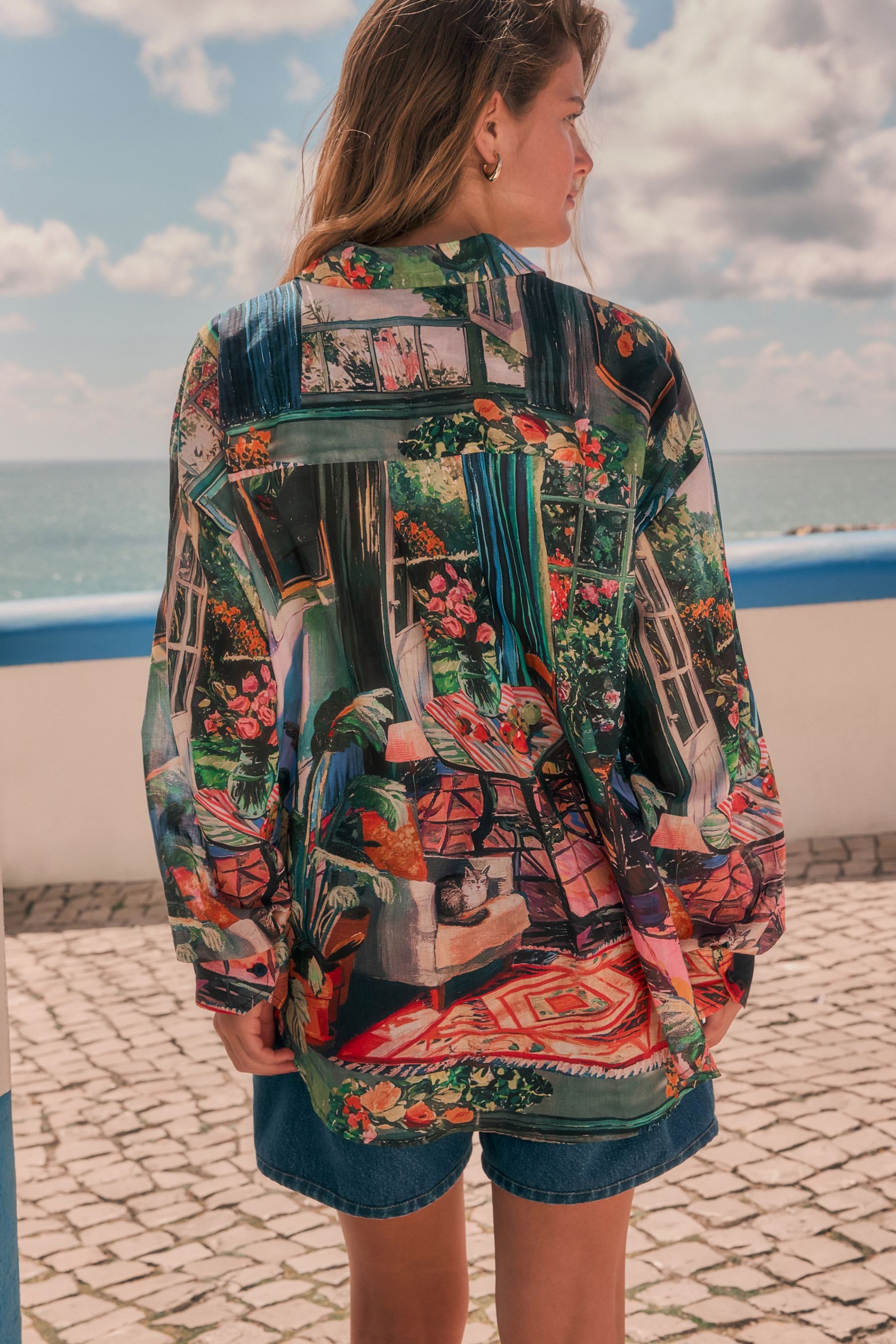 Next Langarmhemd Leichtes Relaxed Fit Langarmshirt aus Baumwolle (1-tlg) günstig online kaufen