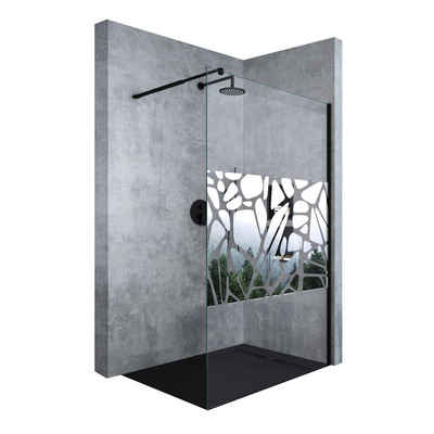 doporro Walk-in-Dusche Duschwand Walk-In-Dusche 10mm ESG-Glas inkl. Nano-Beschichtung, Einscheibensicherheitsglas