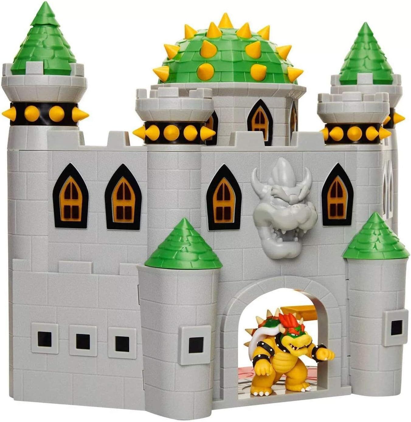 Super Mario Spielhaus Nintendo Super Mario Bowser Schloss Castle Deluxe Spielset, 6,5 cm