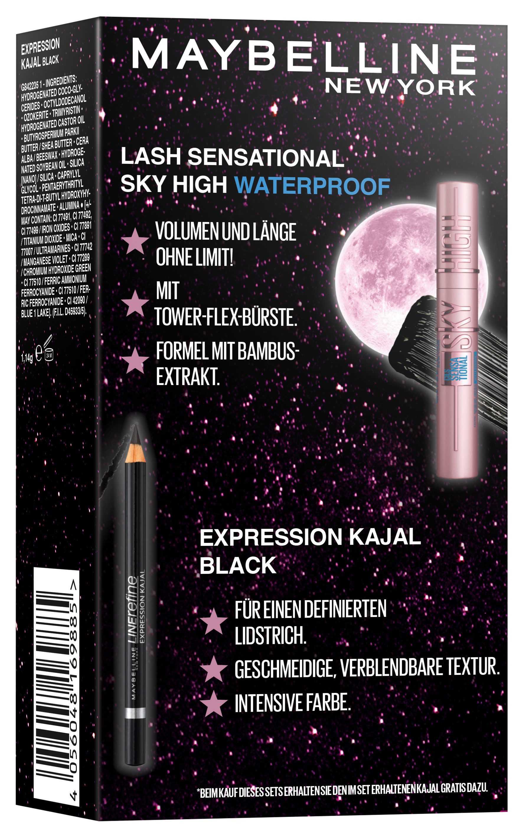 MAYBELLINE NEW YORK Make-up Set Maybelline New York Xmas Coffret Sky High + Expression Kajal