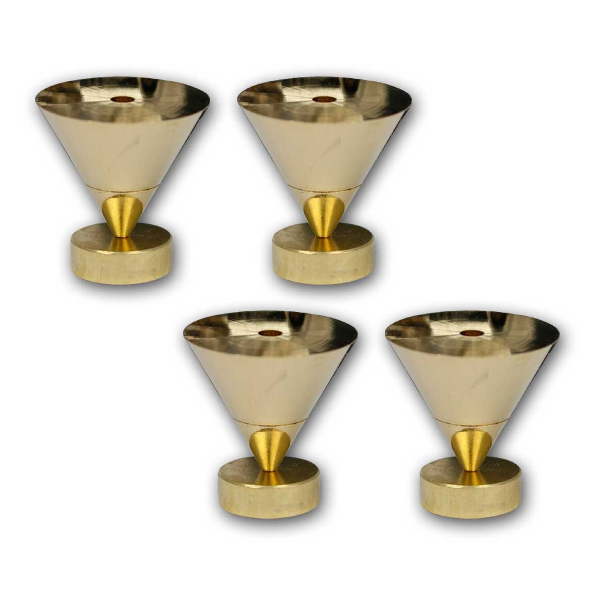 Dynavox Dämpfer 4er Set Sub-Watt-Absorber, 22-24mm, Messing