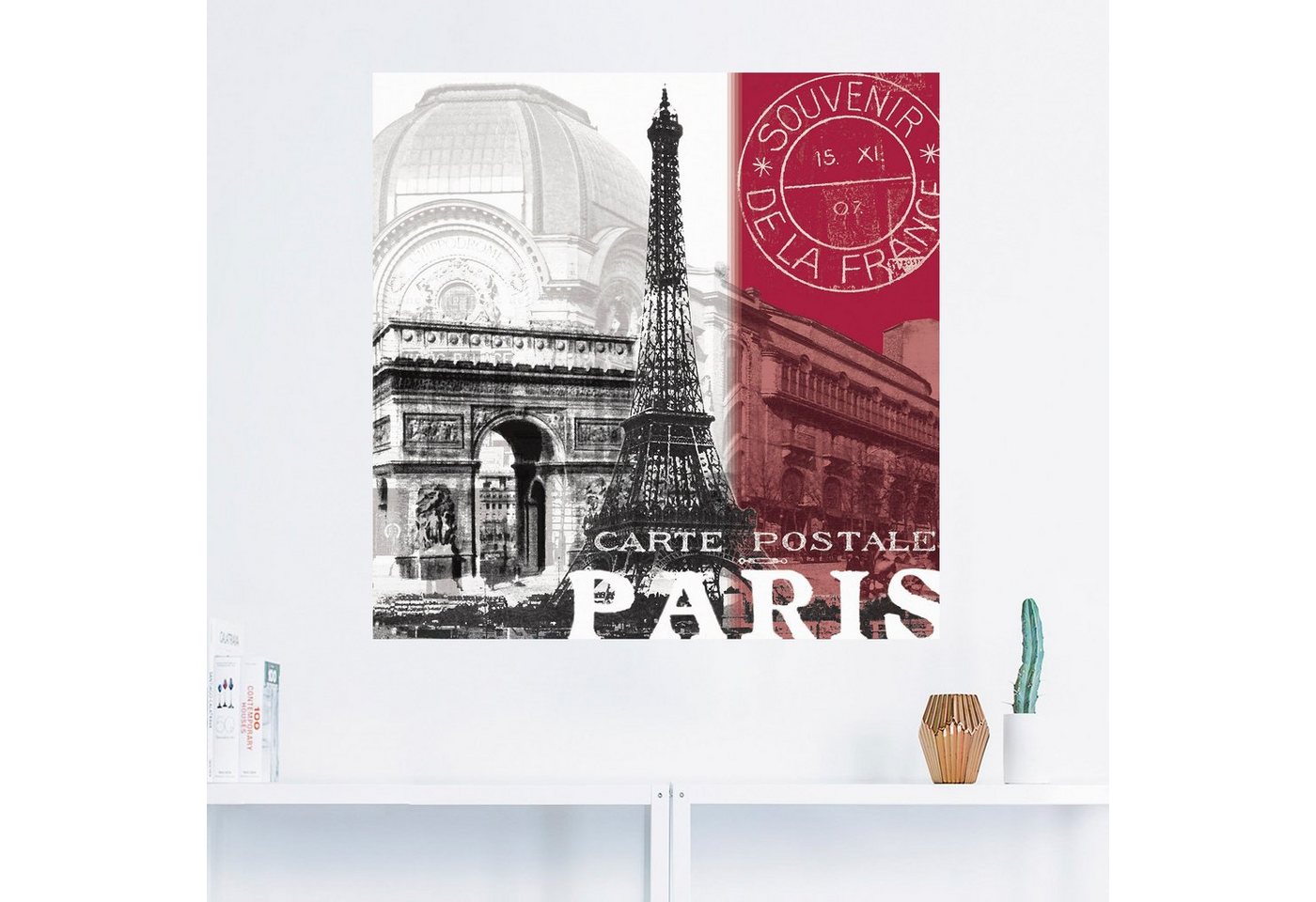 Artland Wandbild »Paris«, Gebäude (1 Stück), in vielen Größen & Produktarten - Alubild / Outdoorbild für den Außenbereich, Leinwandbild, Poster, Wandaufkleber / Wandtattoo auch für Badezimmer geeignet-kaufen