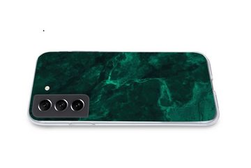 MuchoWow Handyhülle Marmor - Limone - Grün - Strukturiert - Marmoroptik, Phone Case, Handyhülle Samsung Galaxy S21 FE, Silikon, Schutzhülle