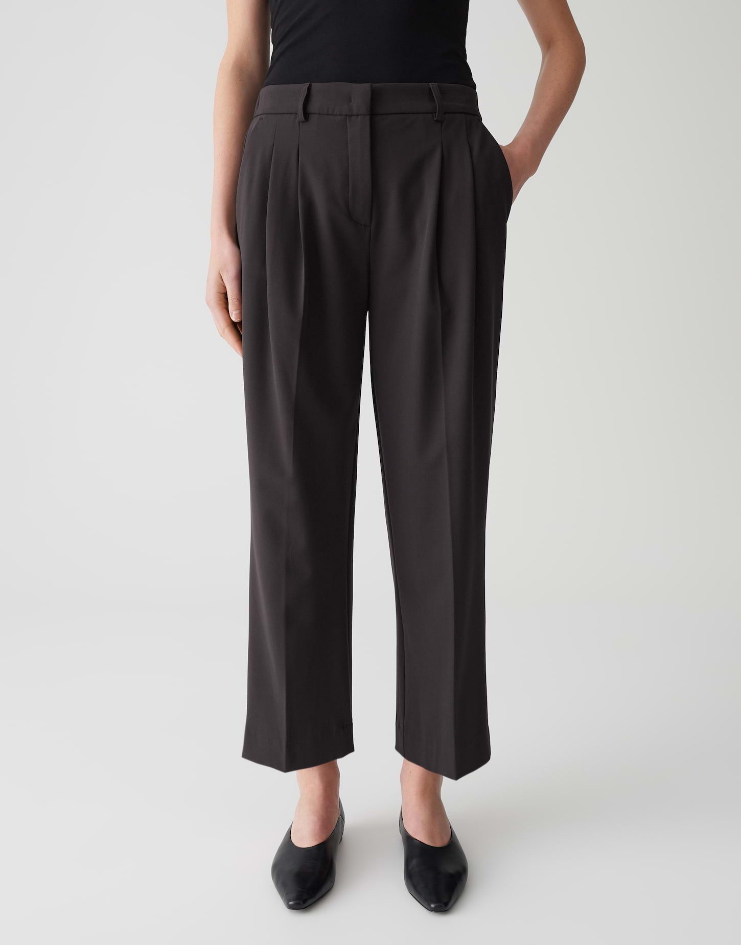 OPUS PANTS Stoffhose LESSIEH mit Komfortbund Ankle, Recycled Polyester, ela günstig online kaufen
