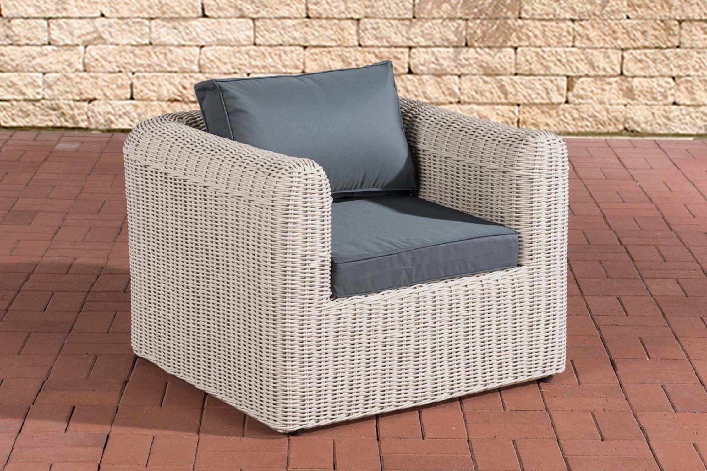 TPFGarden Gartensessel Marin Rattansessel für Garten, Balkon
