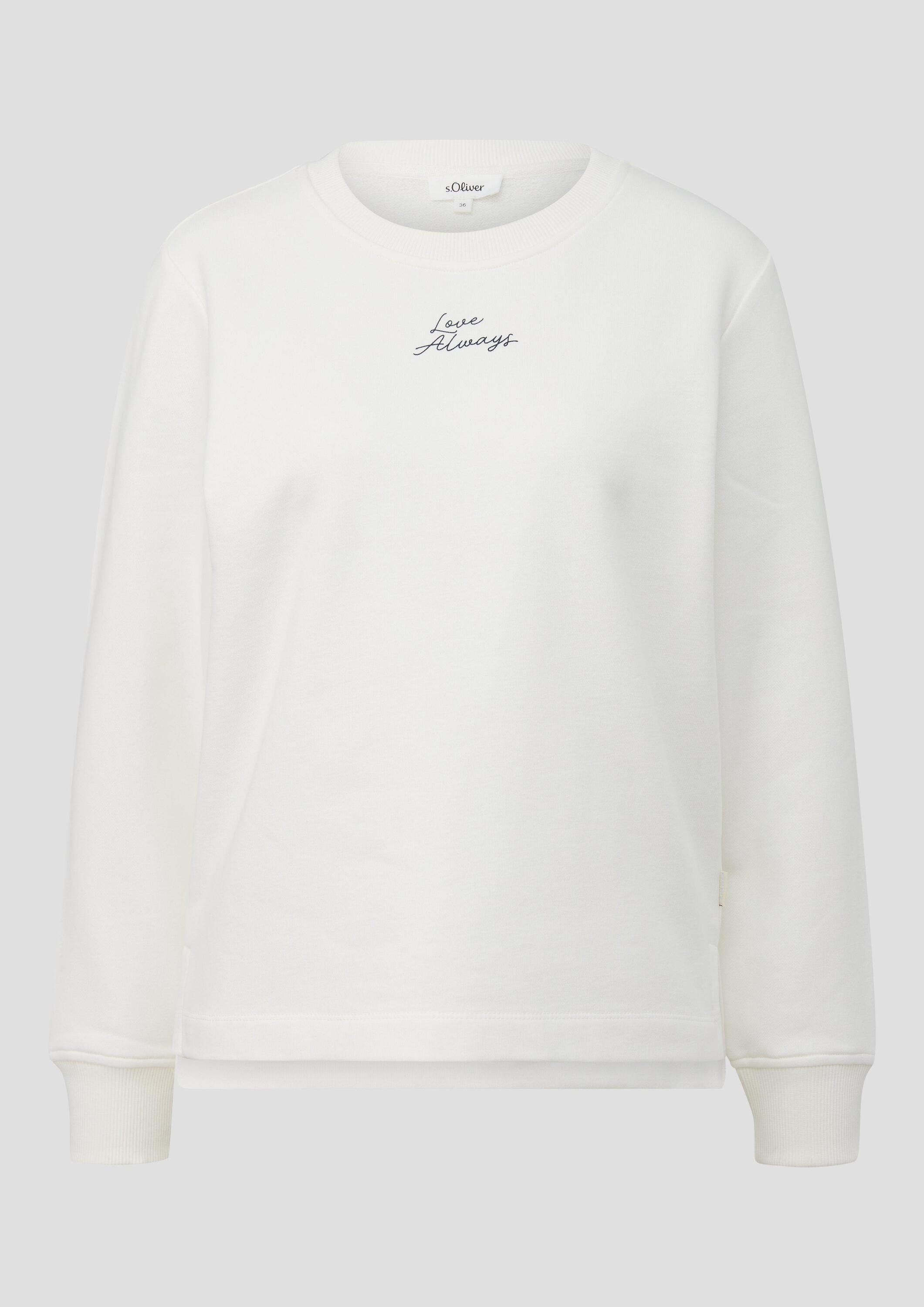 s.Oliver Sweatshirt Sweatshirt Sweatshirt mit Print im Relaxed Fit