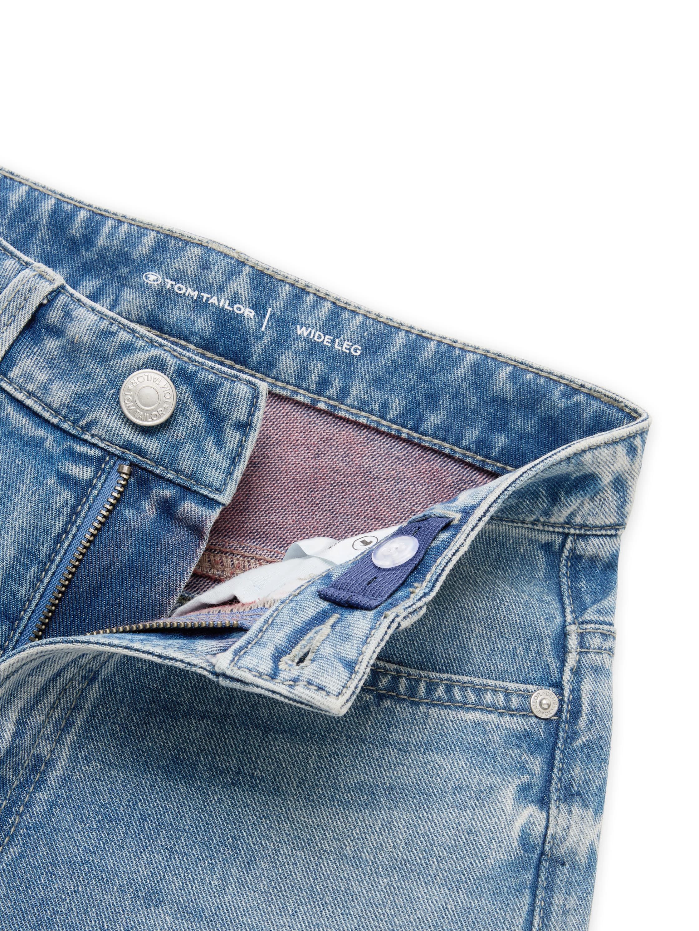TOM TAILOR Weite Jeans in 5-Pocket-Form und mit Aufschlag – Bild 3 von 3