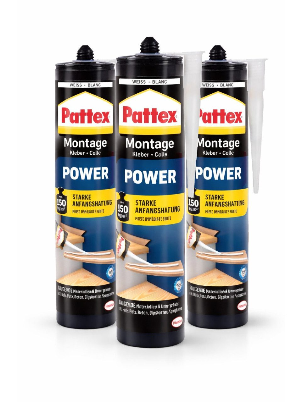 Pattex Montagekleber Pattex Montagekleber Power 3 x 370 g
