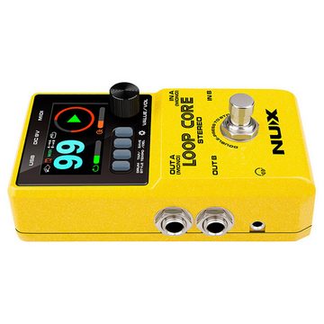 Nux E-Gitarre Loop Core Stereo, Effektgerät, Looper, Pedal, mit Instrumentenkabel