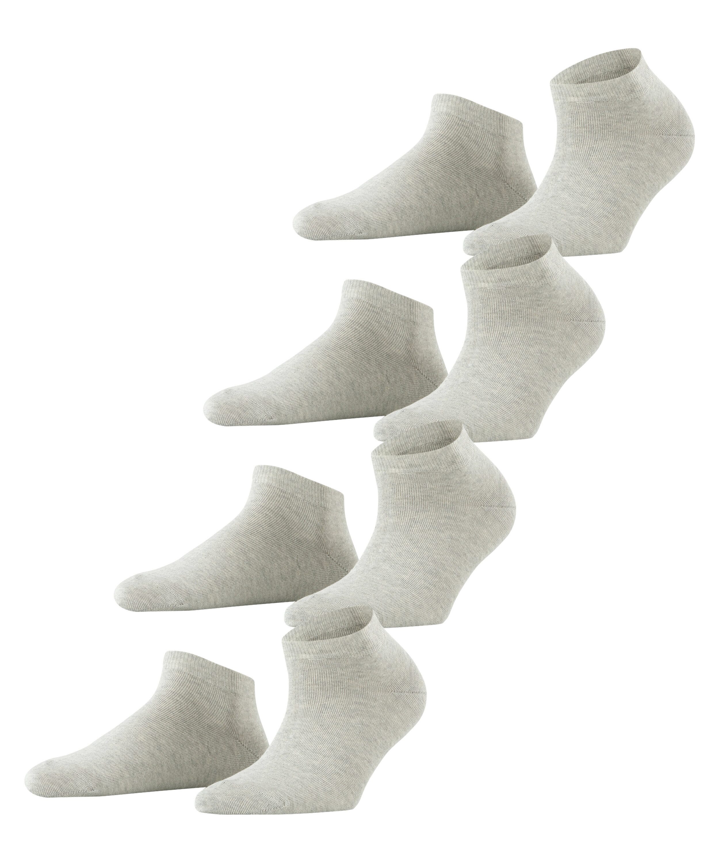 Esprit Sneakersocken Solid (4 Paar) Einheitsgröße 36-41, geripptes Bündchen, unifarben, Basic Vorteilspack