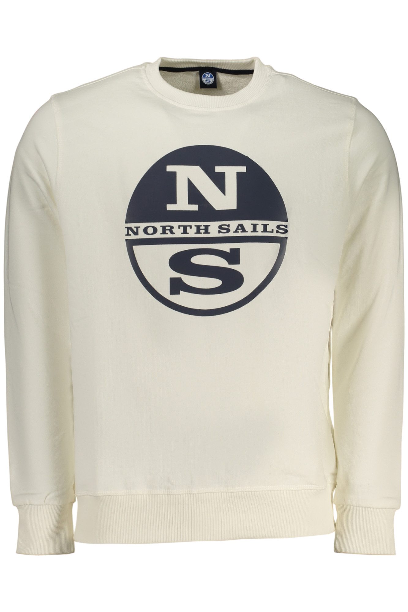 North Sails Sweatshirt Herren Langarm-Sweatshirt in Weiß: Klassik ohne
