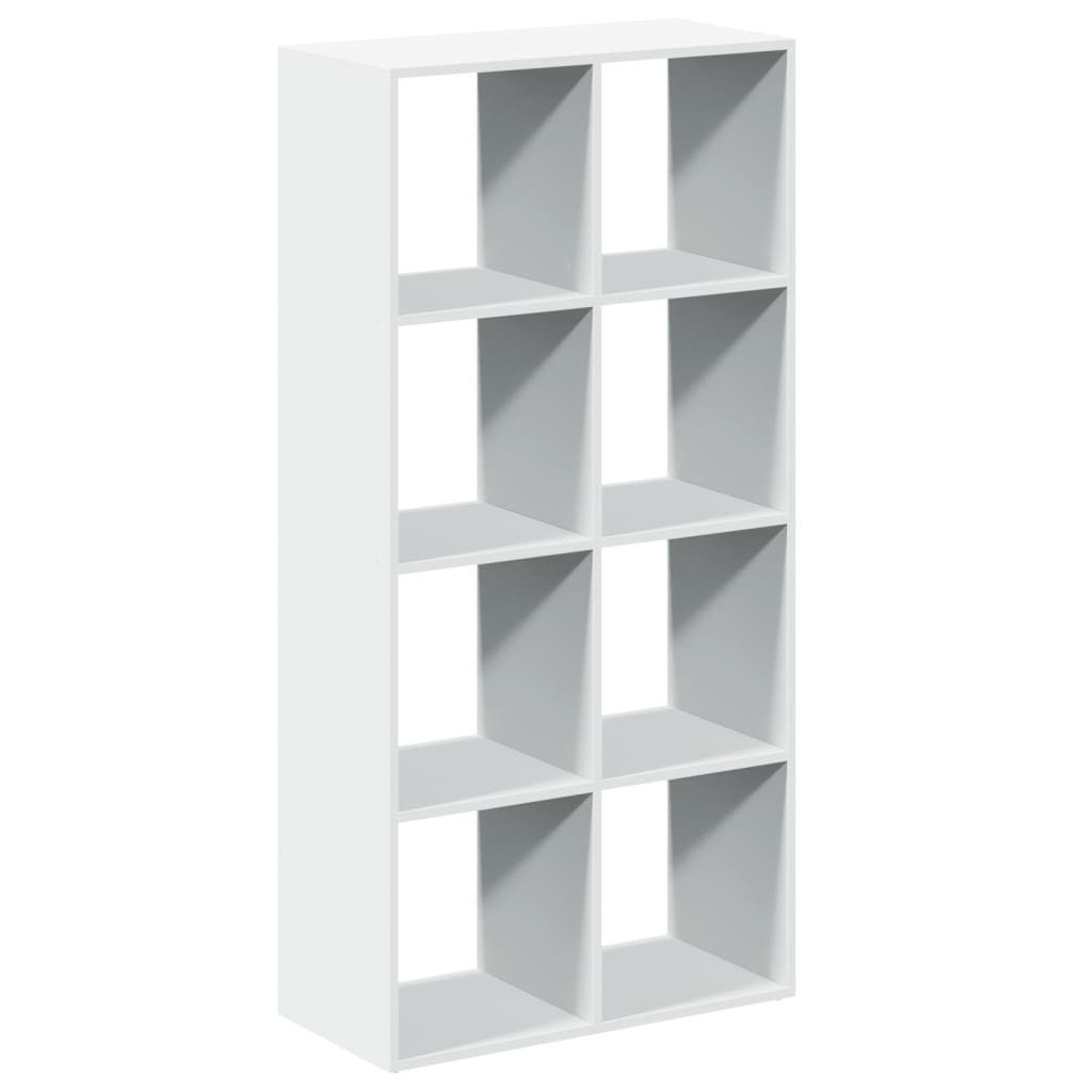 vidaXL Bücherregal Raumteiler Bücherregal Weiß 69,5 x 29 x 137,5 cm Holzwerkstoff, 1-tlg.