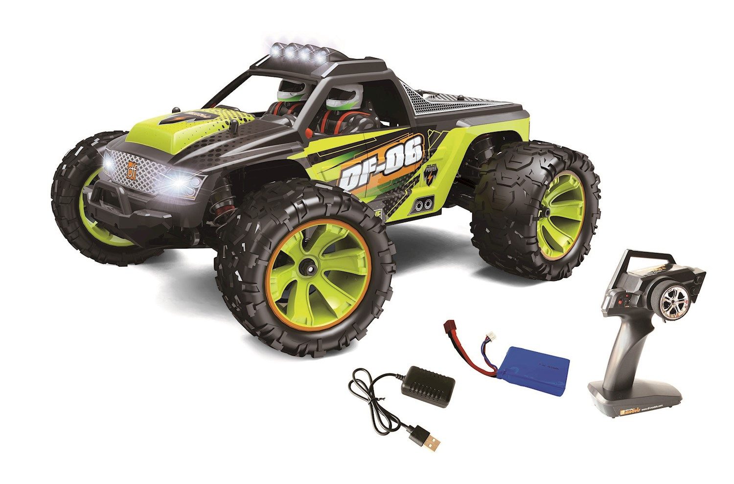 RC-Quadrocopter DF RC Buggy Z06-Evolution Truck 1:14 RTR mit Licht