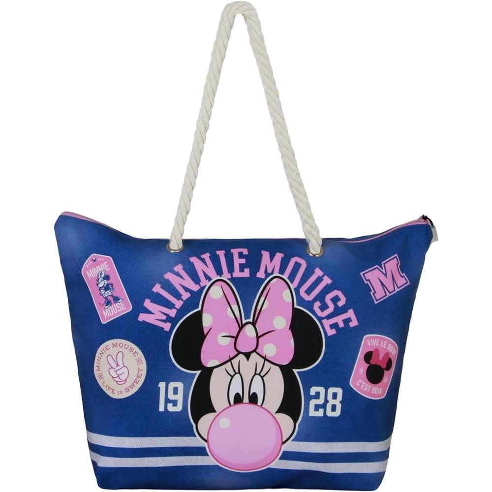 Karactermania Strandtasche Disney Minnie Maus Varsity Soleil Tragetasche Tasche, große Henkel