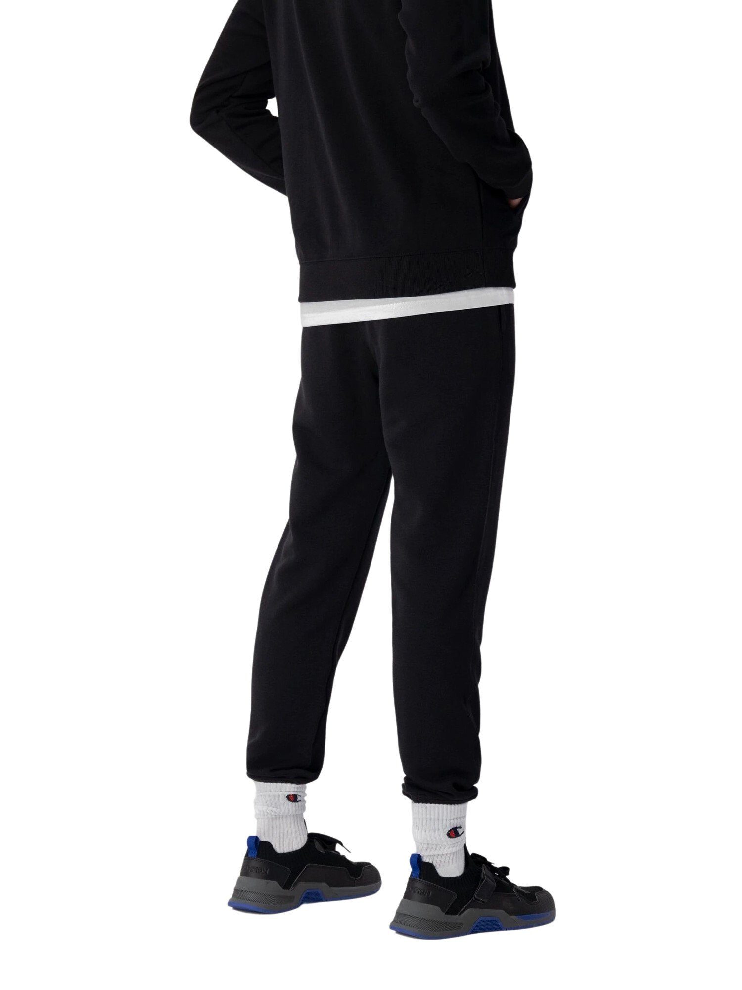 Baumwollmischung aus schwarz Sweathose Champion mit Hose Jogginghose
