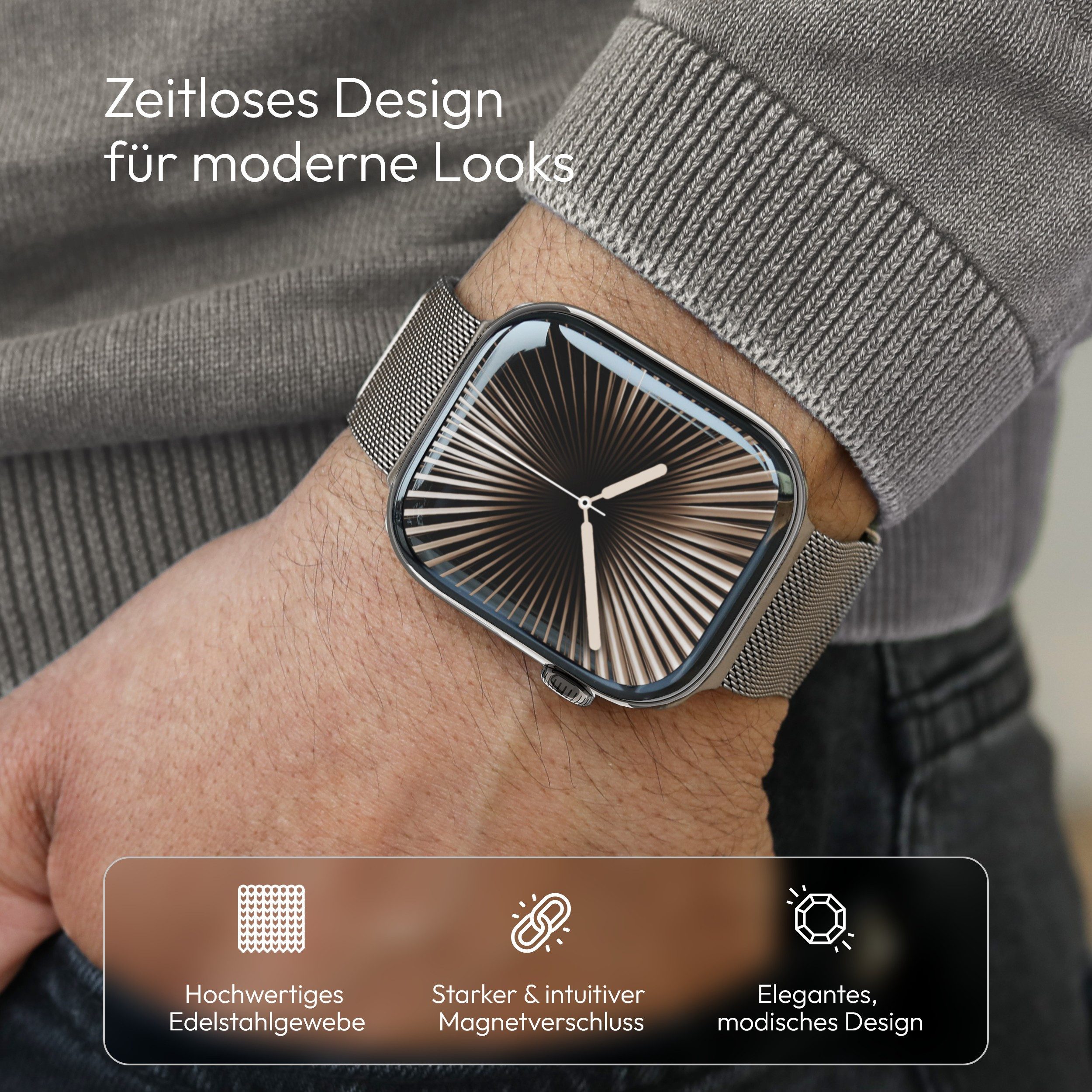 VONMÄHLEN Smartwatch-Armband Milanese Loop 2 günstig online kaufen
