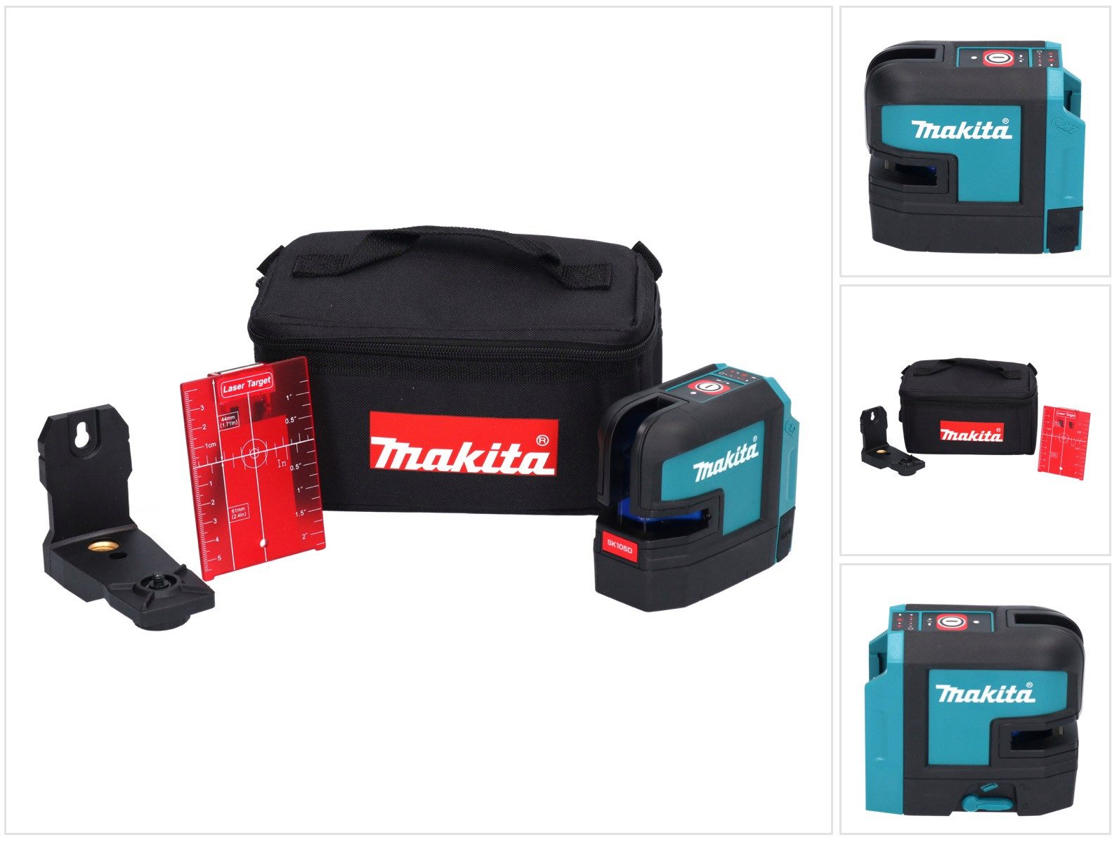 Makita Kreuzlinienlaser SK 105 DZ Akku Kreuzlinienlaser 12 V max. 25 m rot Solo - ohne Akku