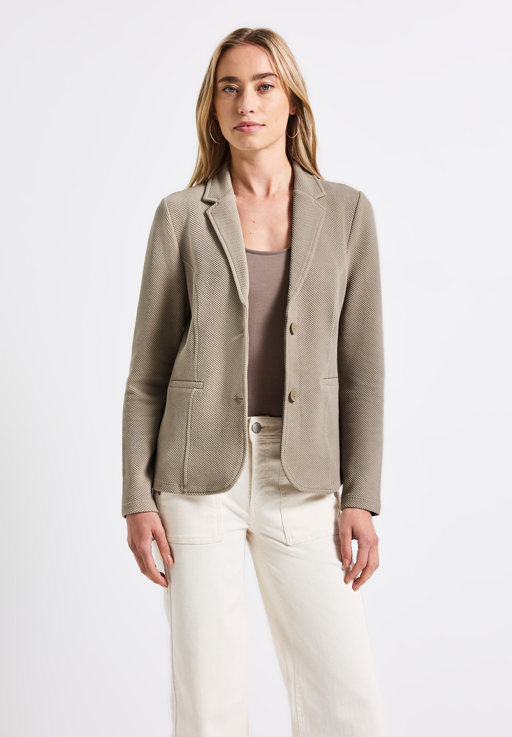 STREET ONE Kurzblazer aus softem Materialmix günstig online kaufen