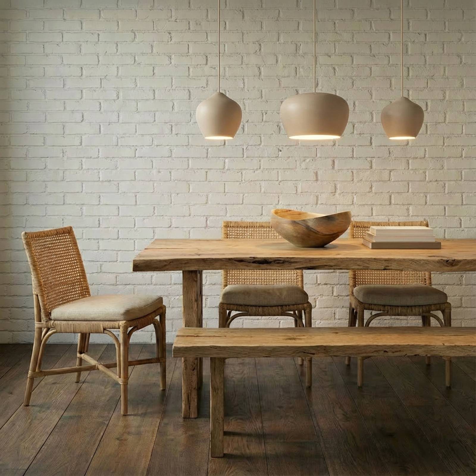 Lucande Hängeleuchte Malisa, Metall, Creme IP20, 3 x 15 W LED