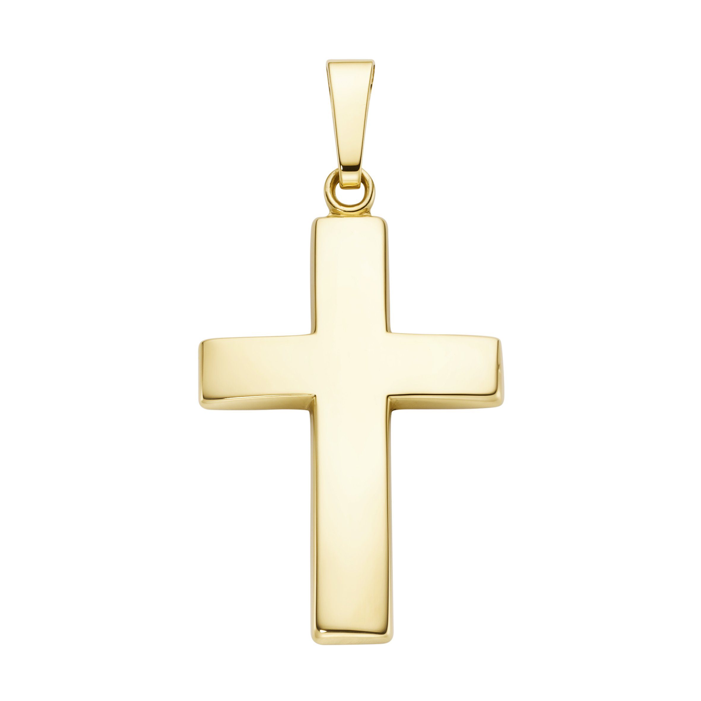 Kreuzanhänger Kreuz, 585 Gold Luigi Merano