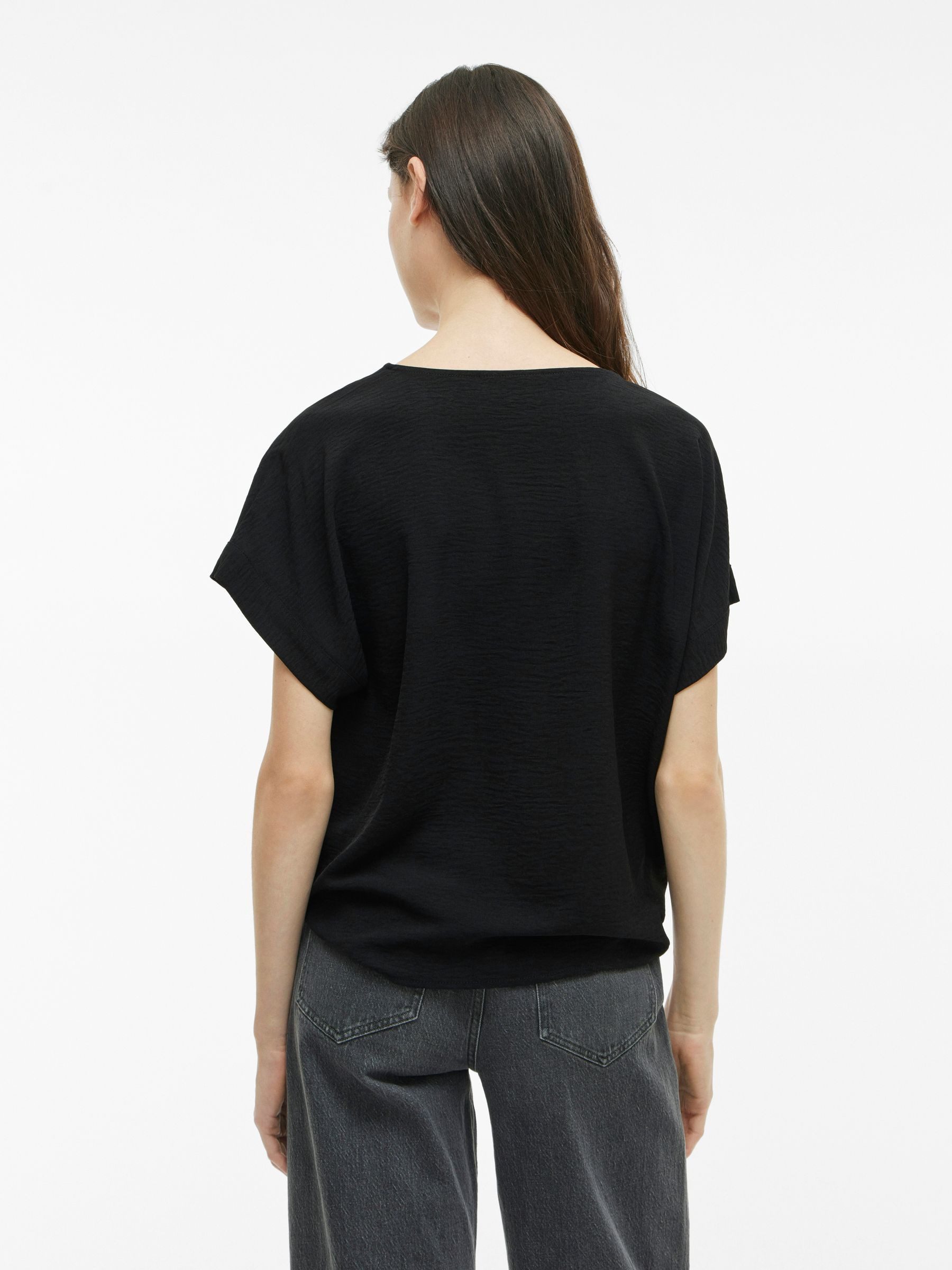 Vila T-Shirt Elegantes Kurzarm- mit Design günstig online kaufen