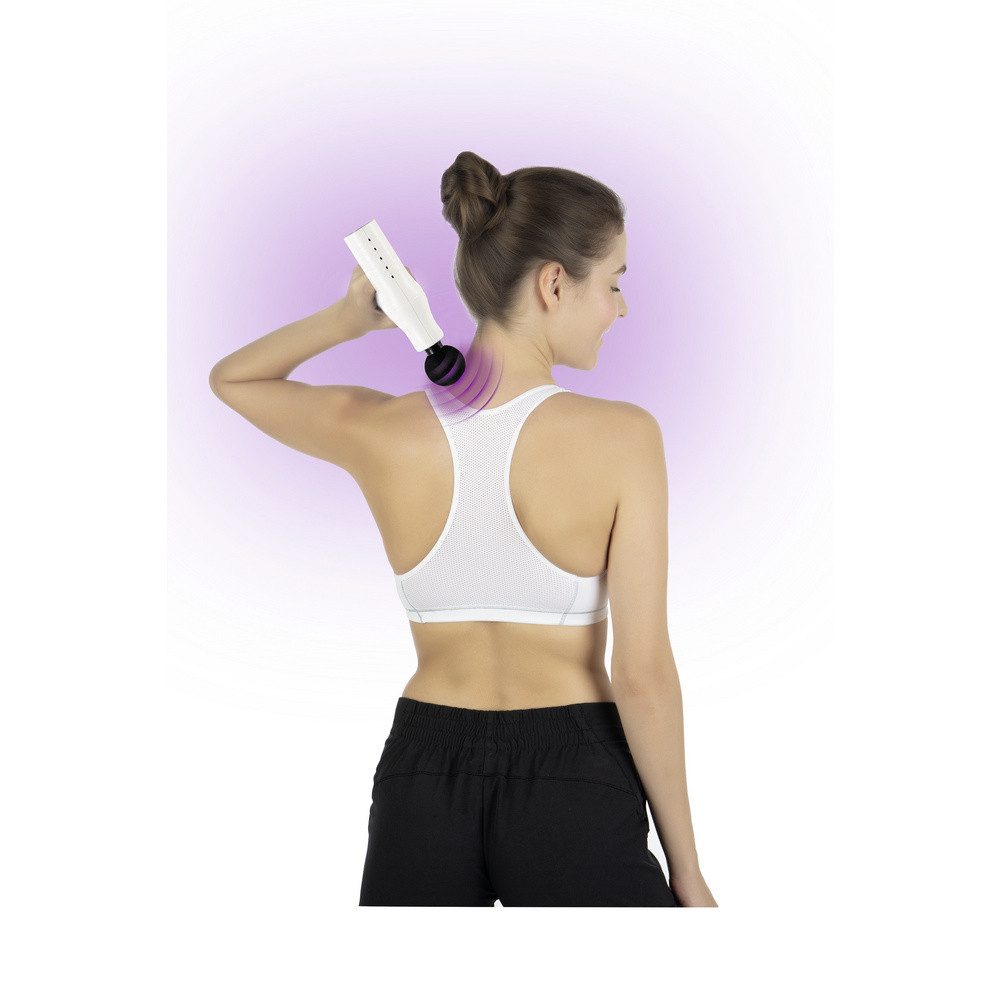 VITALmaxx Massagegerät VitalMaxx Massagepistole 25 W Weiß – Bild 5 von 5