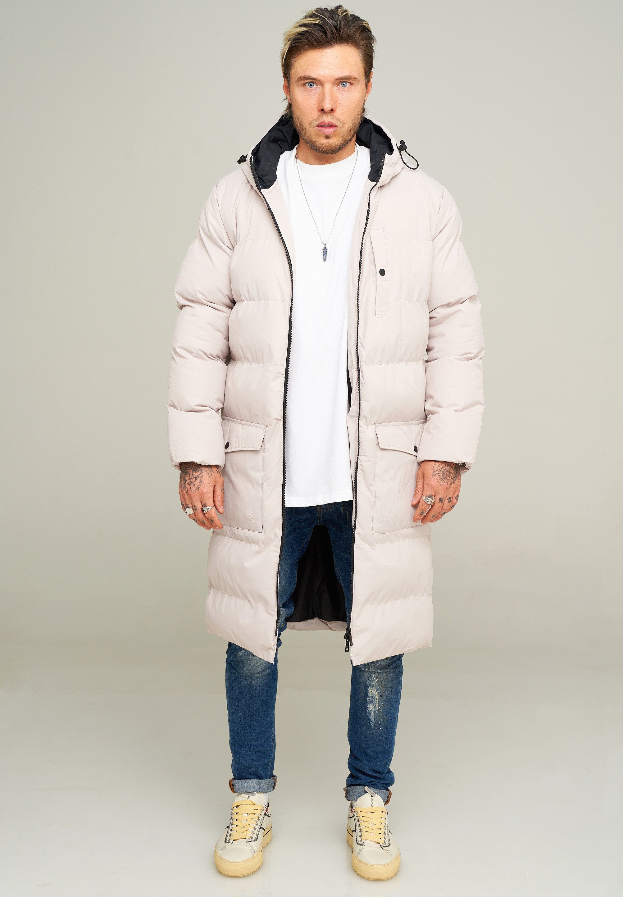 behype Parka LONGLINE PUFFER PARKA mit Kapuze