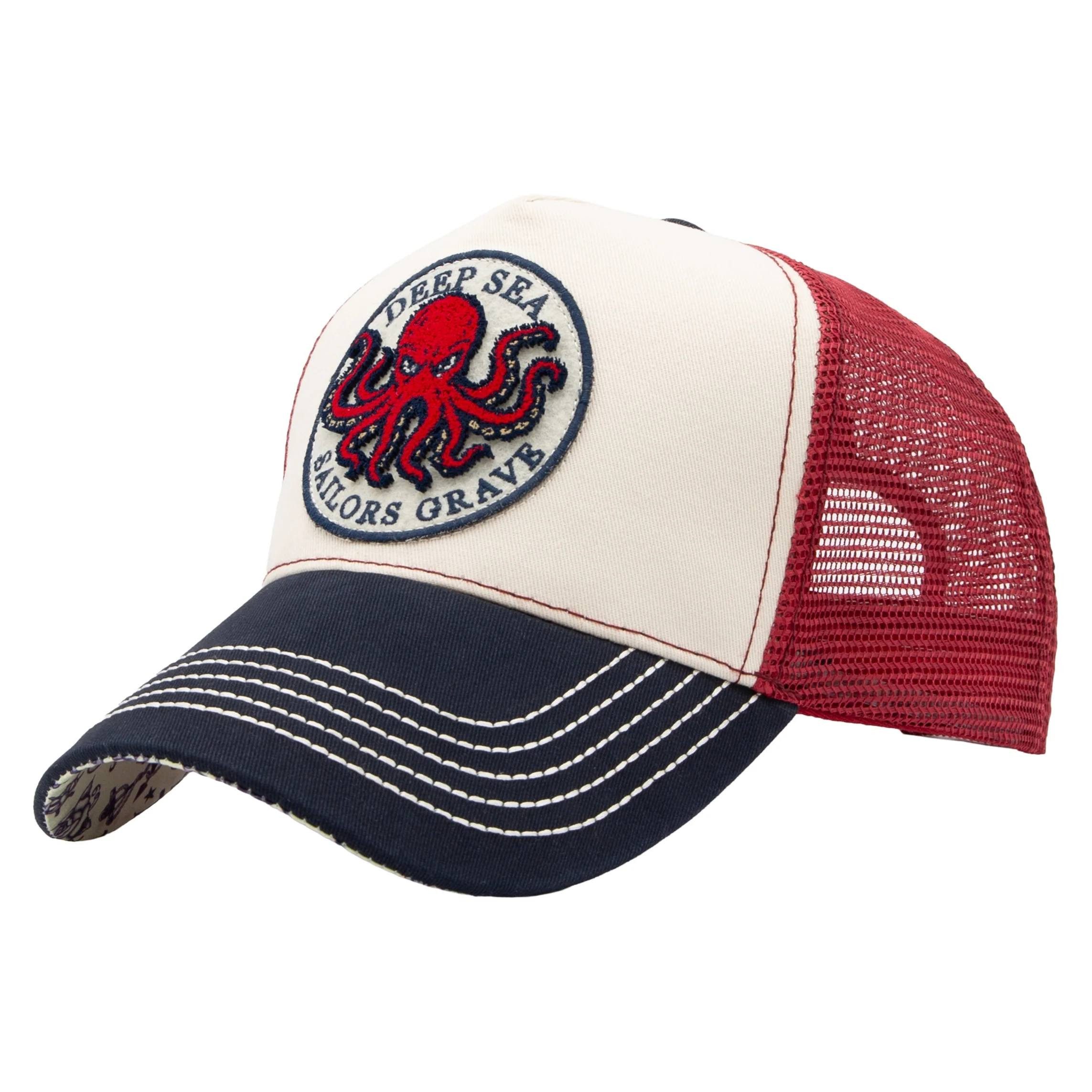 King Kerosin Trucker Cap Cap King Kerosin Sailors Grave (1-St) Trucker-Style mit luftigen Mesh-Einsätzen