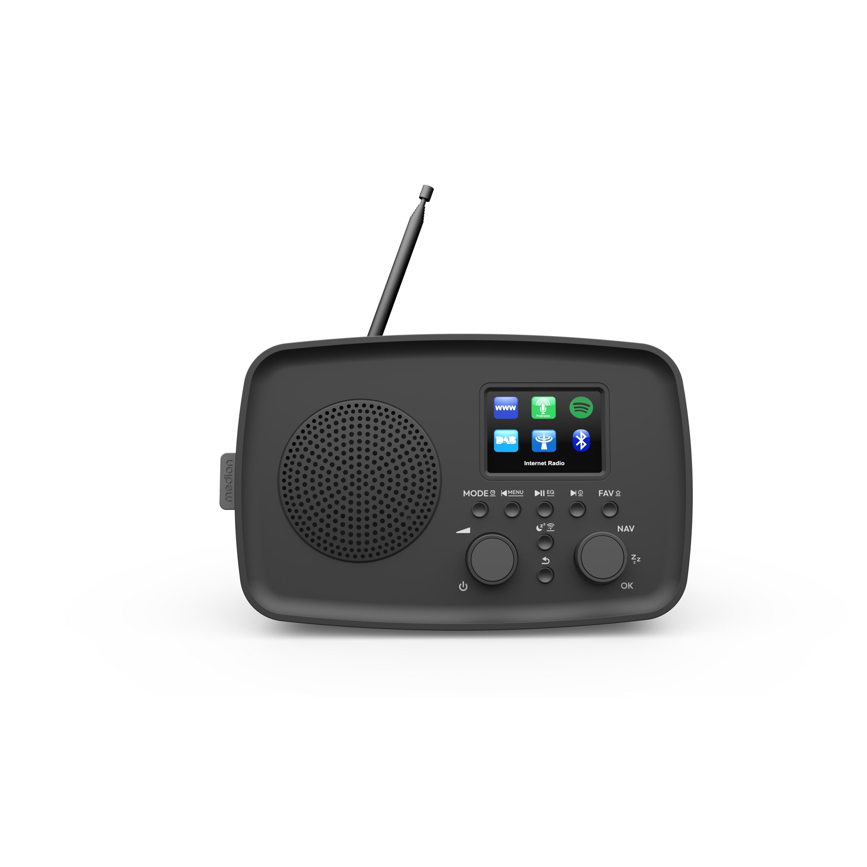 Medion® MEDION LIFE Internetradio IRE-1 (MD89318) Radio (DAB+/UKW-Empfang, Senderspeicher, 5 Watt (RMS)