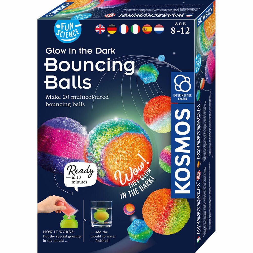 Kosmos Kreativset Nachtleuchtende Flummi-Power Bouncing Balls