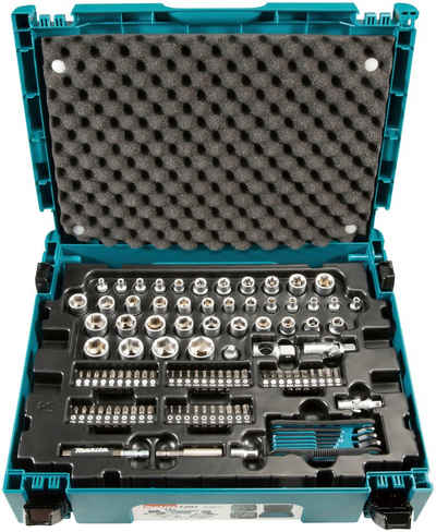 Makita Werkzeugset E-08713, (120-St), Handwerk und Zubehör in einem MAKPAC Gr. 1