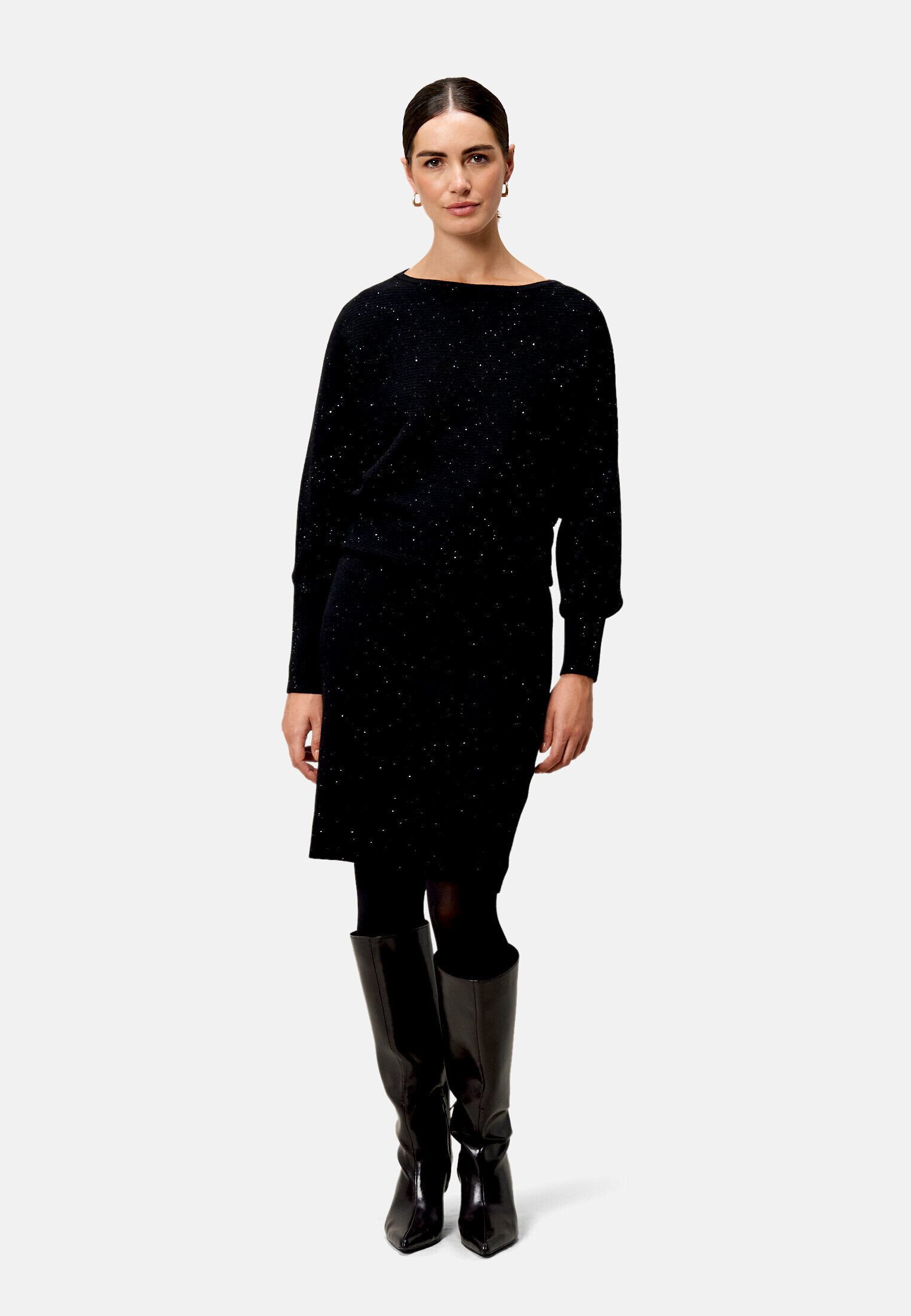 Zero Strickkleid Damen mit Pailletten Pailletten