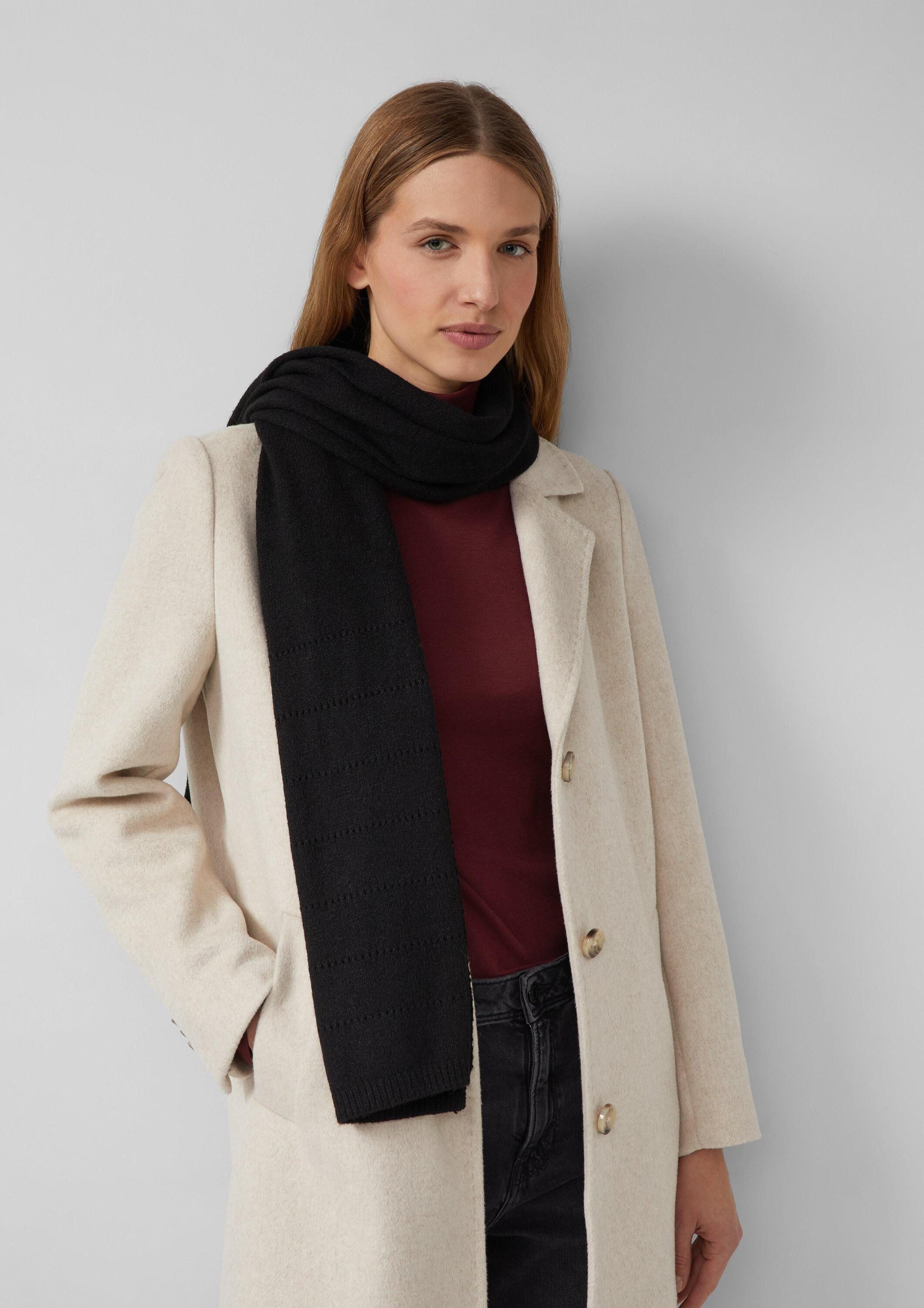 s.Oliver Schal Tuch, Schal aus Ajourstrick günstig online kaufen